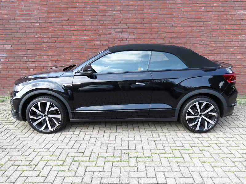 VW T-ROC & CABRIO Year 2016- 2022>, WEYER stainless steel rear bumper  protection - graphite-/black satin finish